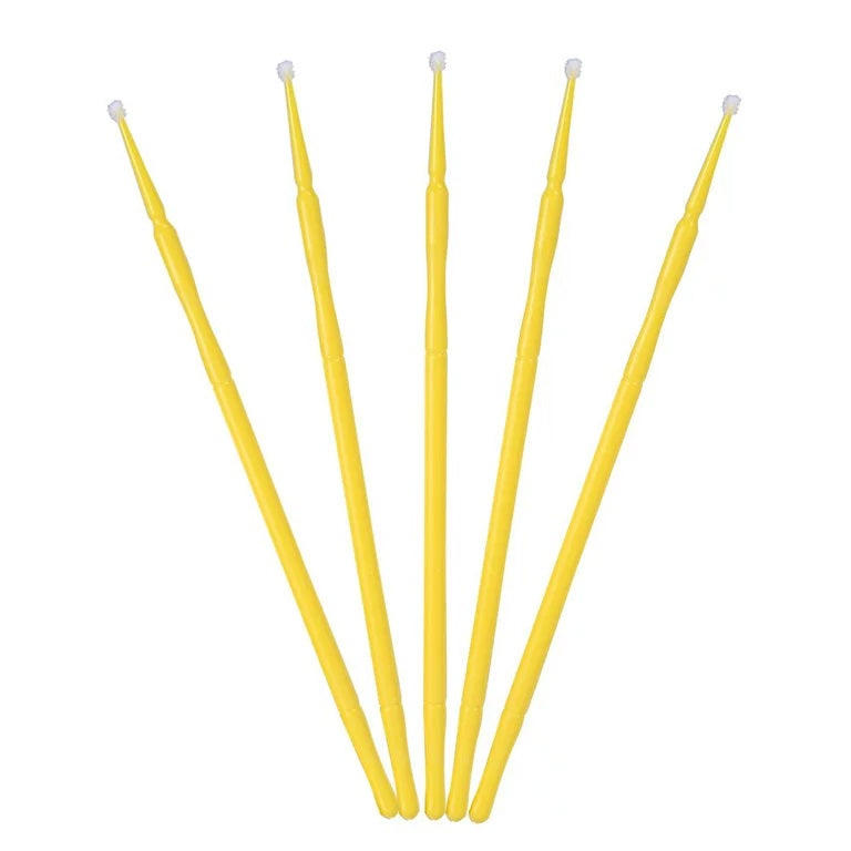 A45811 - Med Yellow Bendable Micro Applicators, 20 pc