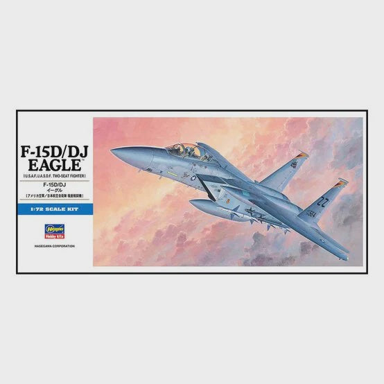 Hasegawa F-15D/DJ Twin Seater Eagle, 1:72 Scale
