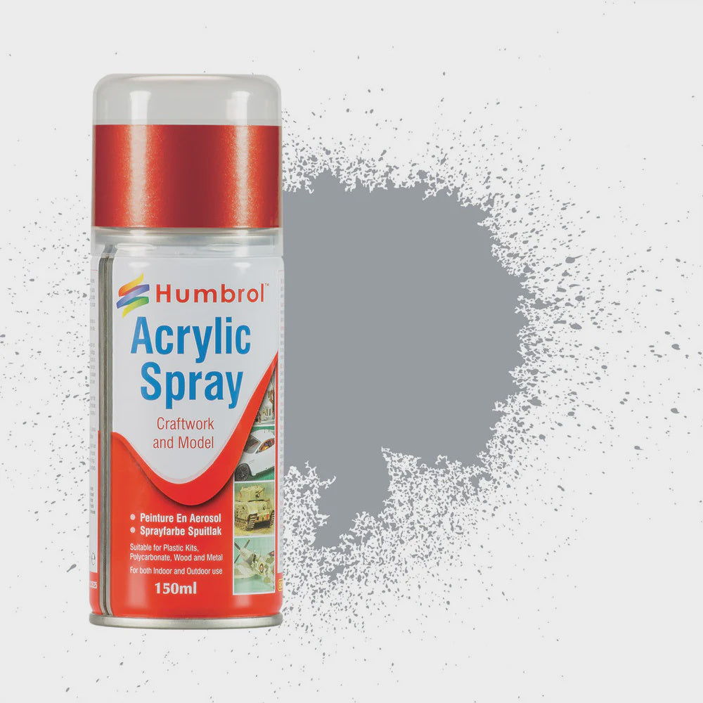 Acrylic Spray: 165 Medium Sea Grey 'Satin' 150ml