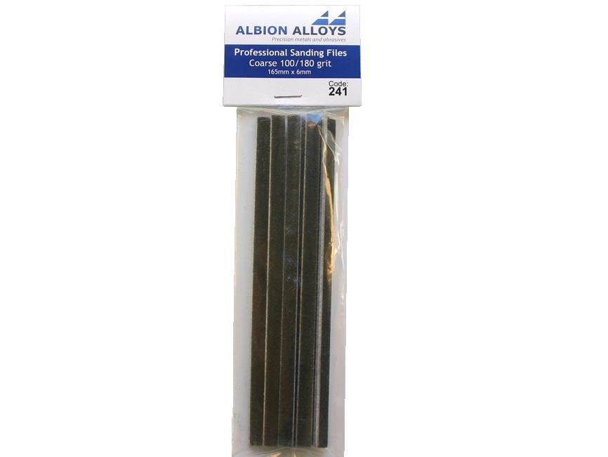 141 - 1/8" Professional Sanding File, Coarse (100/180 Grit)