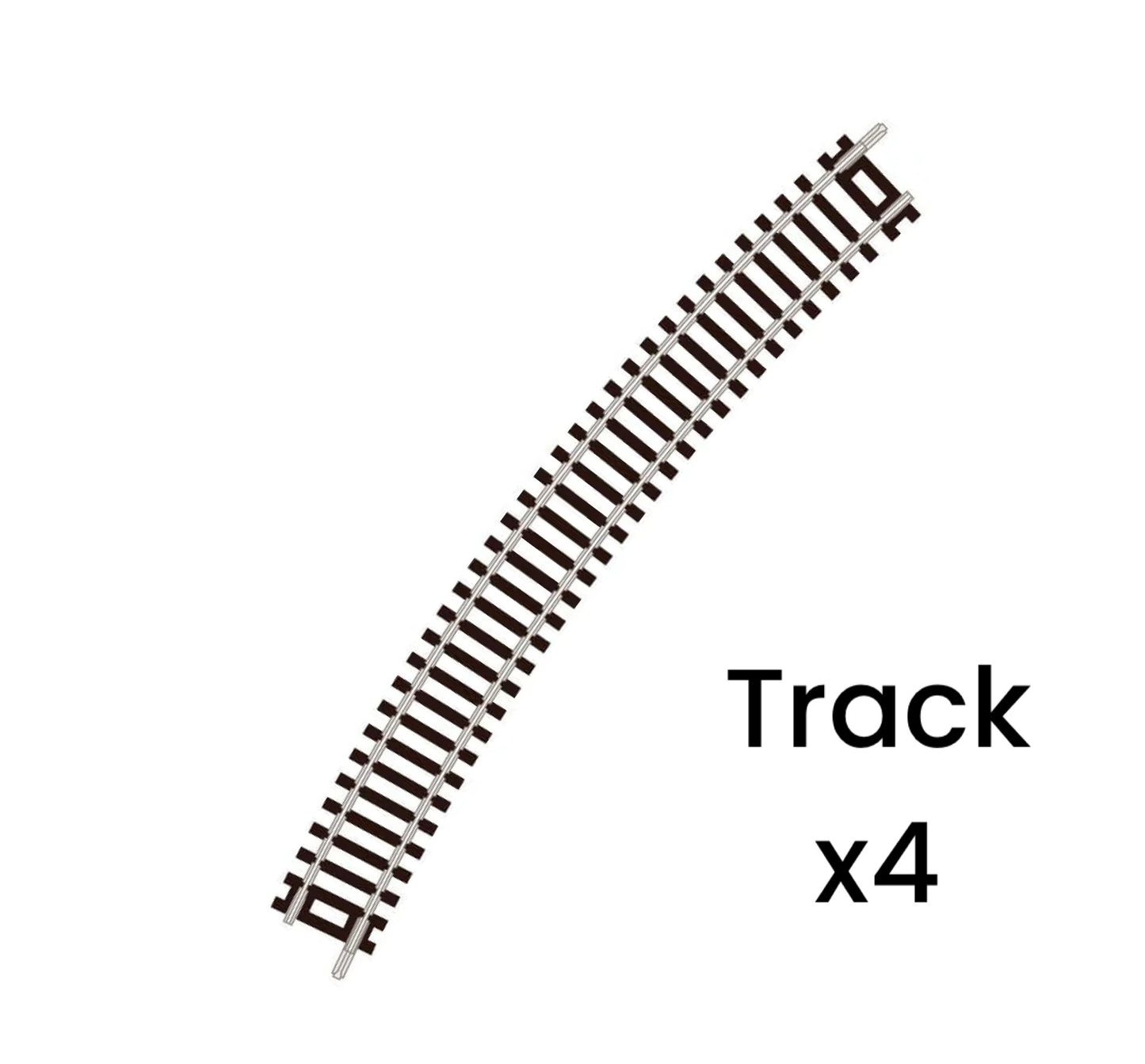 ST-18 x4 'Blister Pack' Standard Curve, 4th Radius, Code 80 (Quarter Pack) 'Setrack' (N)