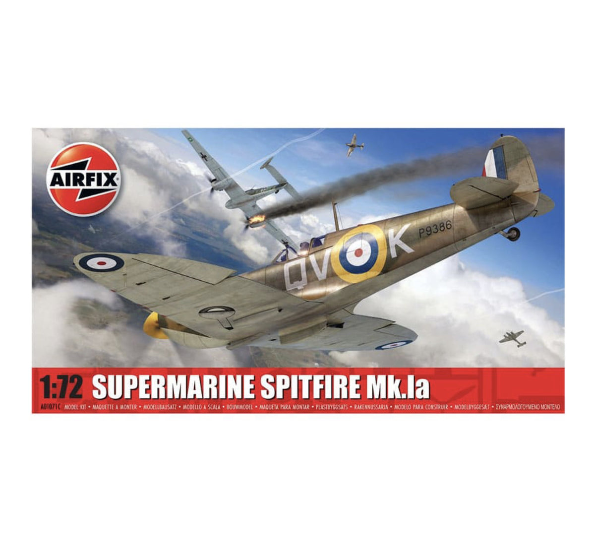 Supermarine Spitfire Mk.Ia 1:72 Scale, A01071C