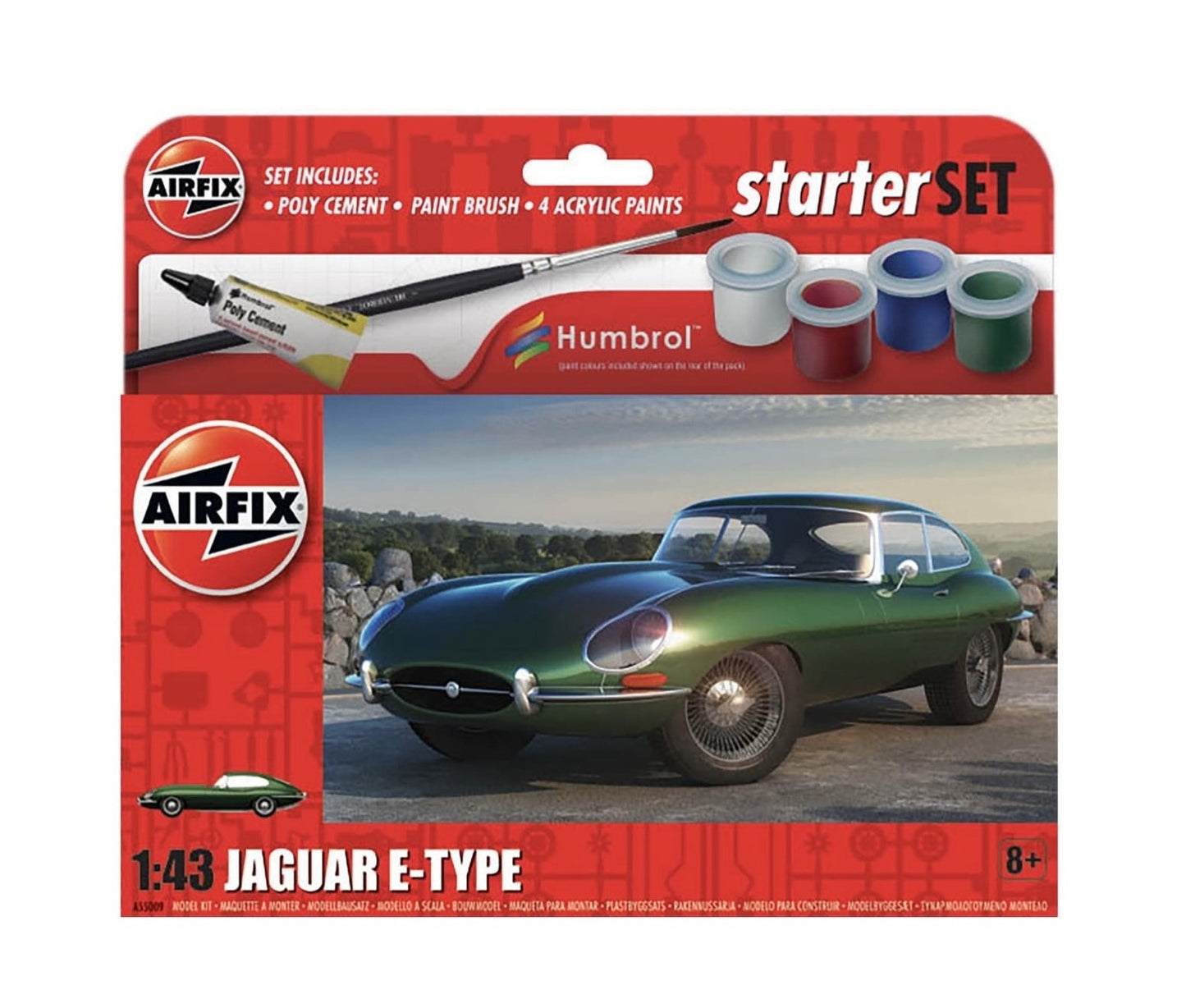 A55009 - Jaguar E Type (Car) 1:43 Scale