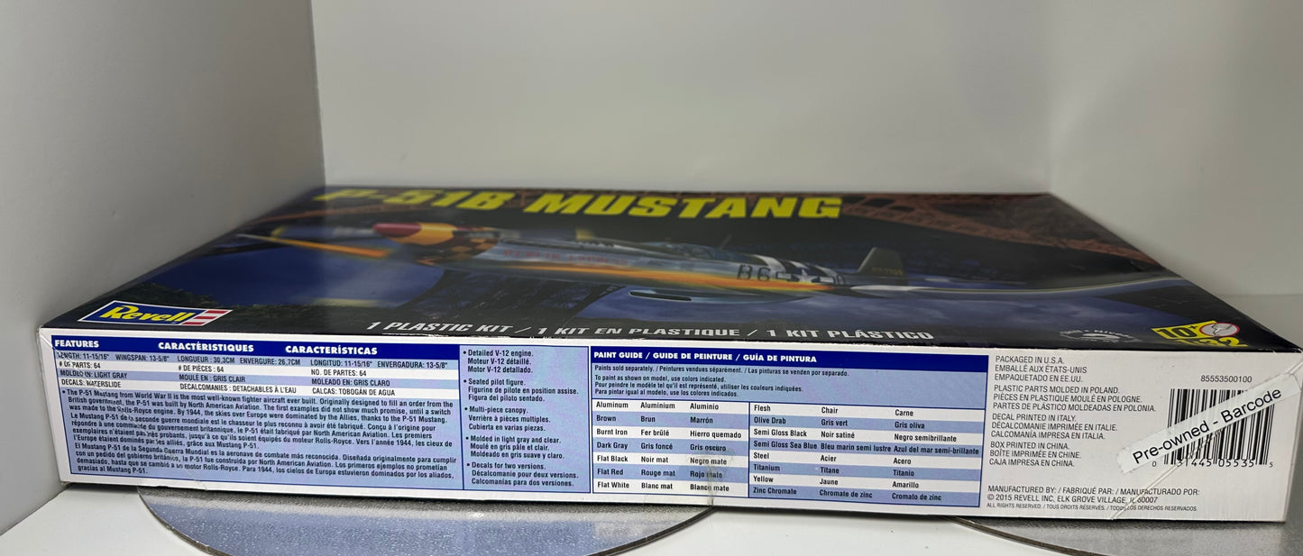 SHK03 - 85-5535, P-51B Mustang (Aircraft) 1:32 Scale
