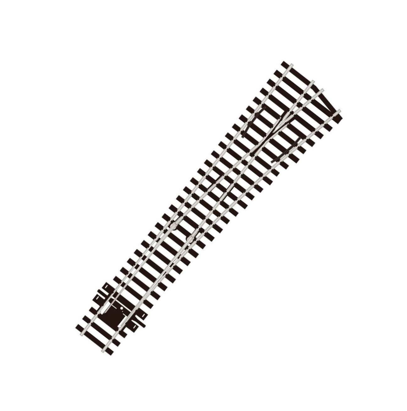 SL-E195 - Fine Scale - R/H Turnout, Medium Radius, Code 75 (Electrofrog) (OO/HO)