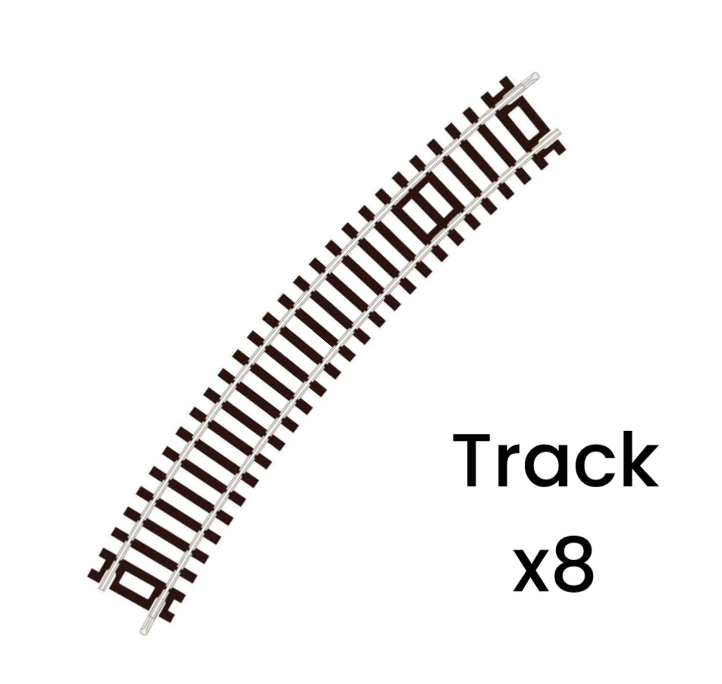 ST-230 x 8 (Blister Pack) Standard Curve, 3rd Radius, Code 100 (Half Circle) (Setrack) (OO/HO)