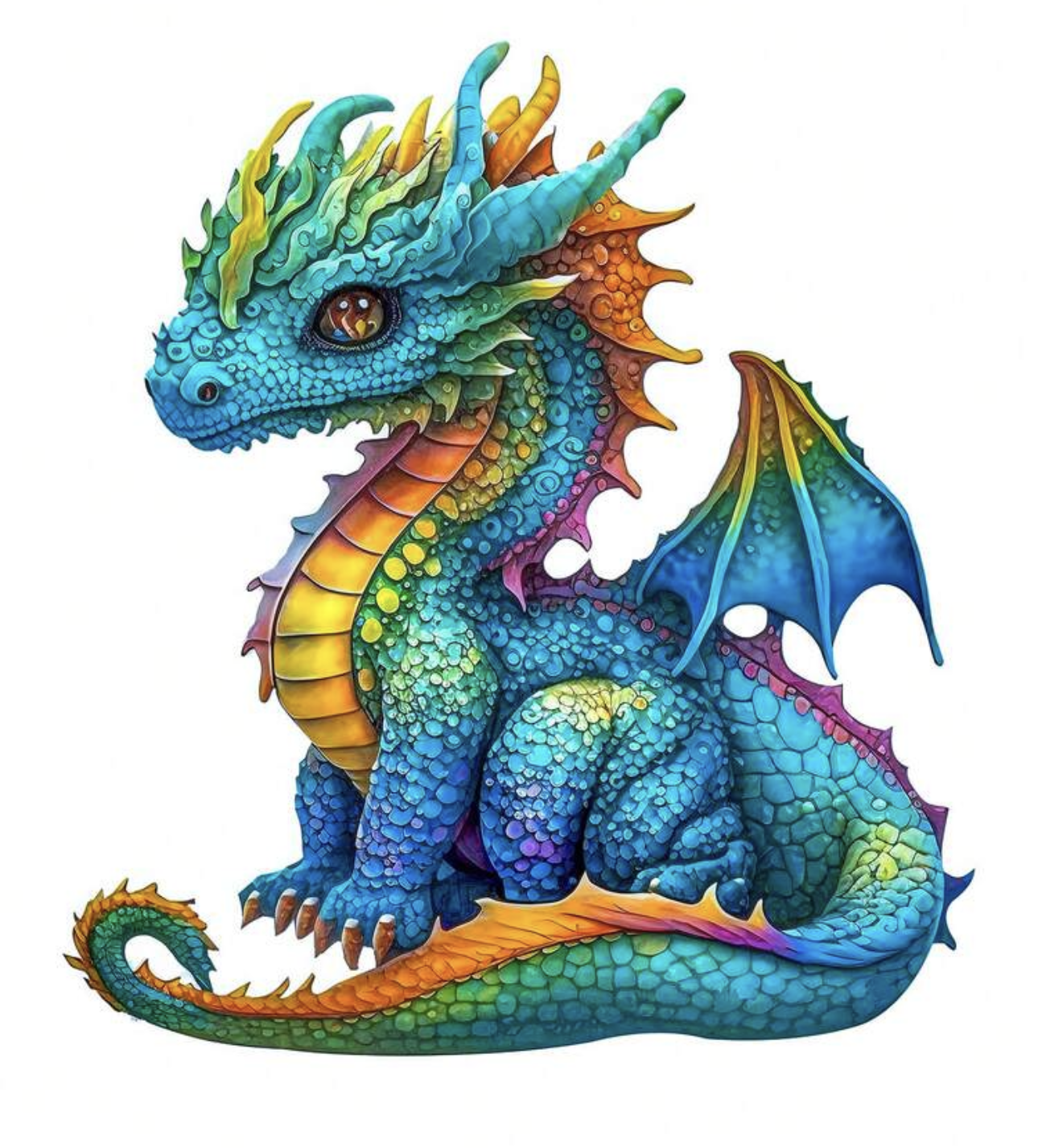 Dragon, 28 x 31.1cm (L)