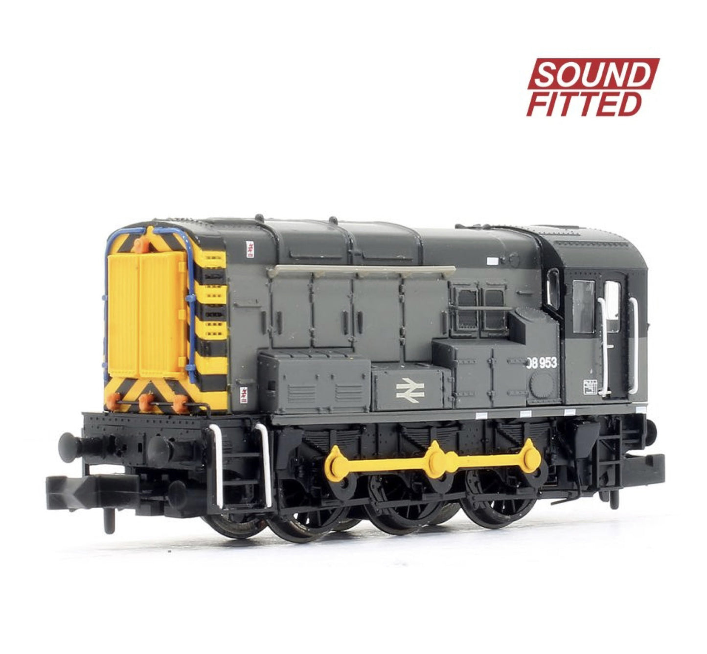 Grahma Farish 371-007ASF Class 08 BR Engineers '08953' Grey 'Sound Fitted' (N)
