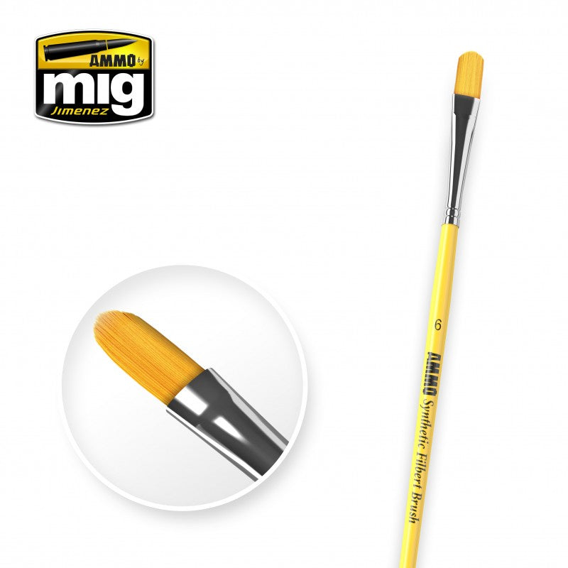 MIG8621 - Synthetic Flat Brush, Size 6