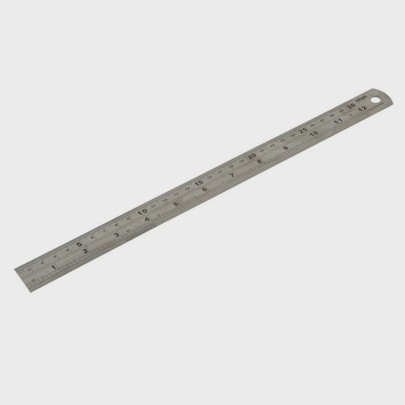 Rolson - 300mm Stainless Steel Ruler