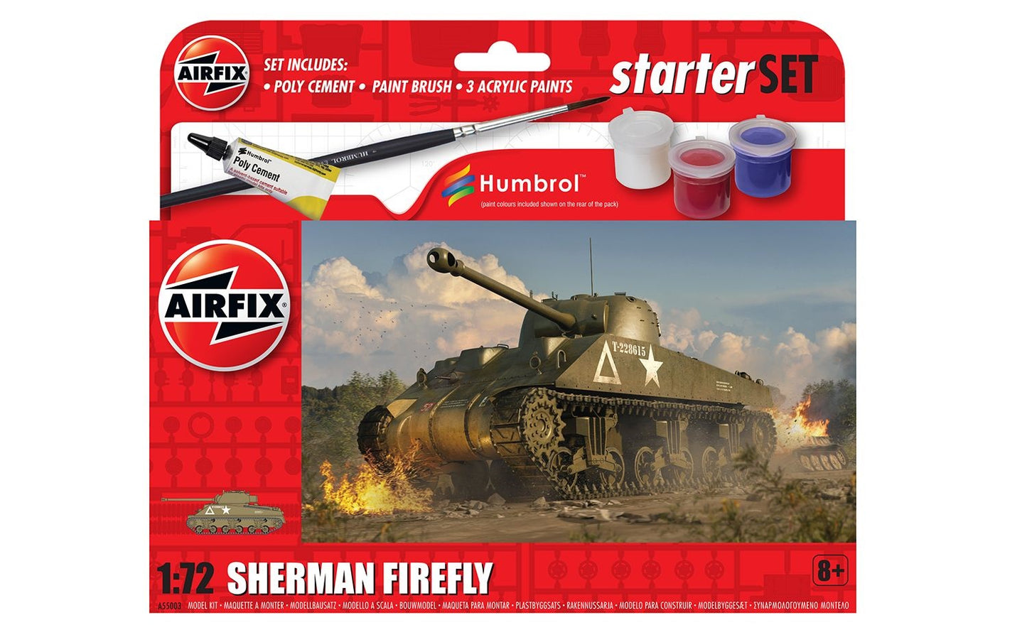 Airfix Sherman Firefly 1:72 Scale, A55003