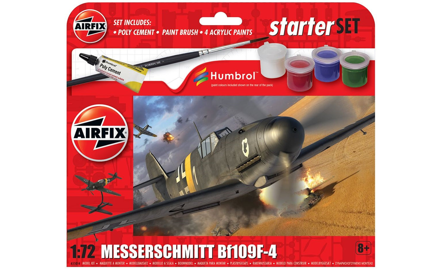 Airfix Messerschmitt Bf109F-4 1:72 Scale, A55014