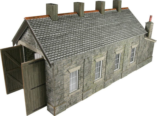 PO332 Single track engine shed - stone