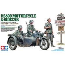 35384- Ks600 Motorcycle & Sidecar, Scale 1:35
