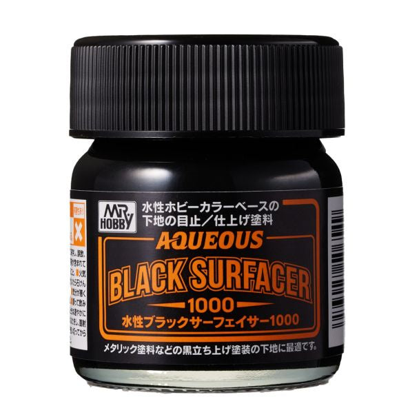 HSF03 - Mr Aqueous Surfacer 1000 Black, 40ml