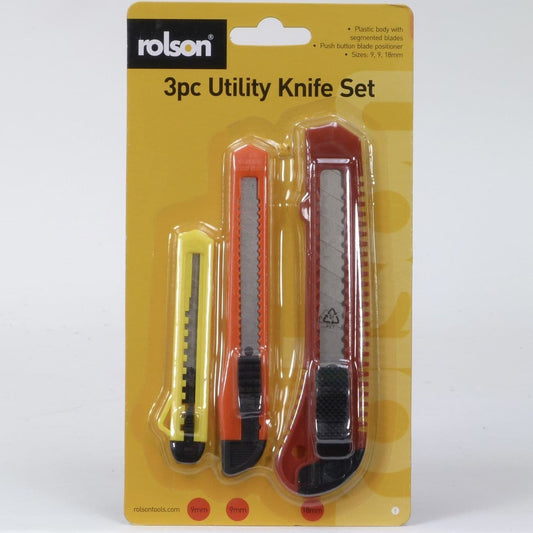 62805 3Pc Utility Knife Set