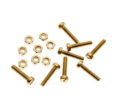 31021 8x 8BA C/SUNK BRASS NUTS/BOLTS