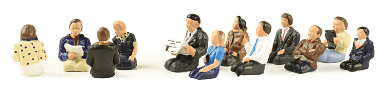 379-321 - Seated Coach Passengers Without Legs, 12pc (N)