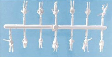 5202 Unpainted Hikers, Public Service Personnel, Scouts & Cart