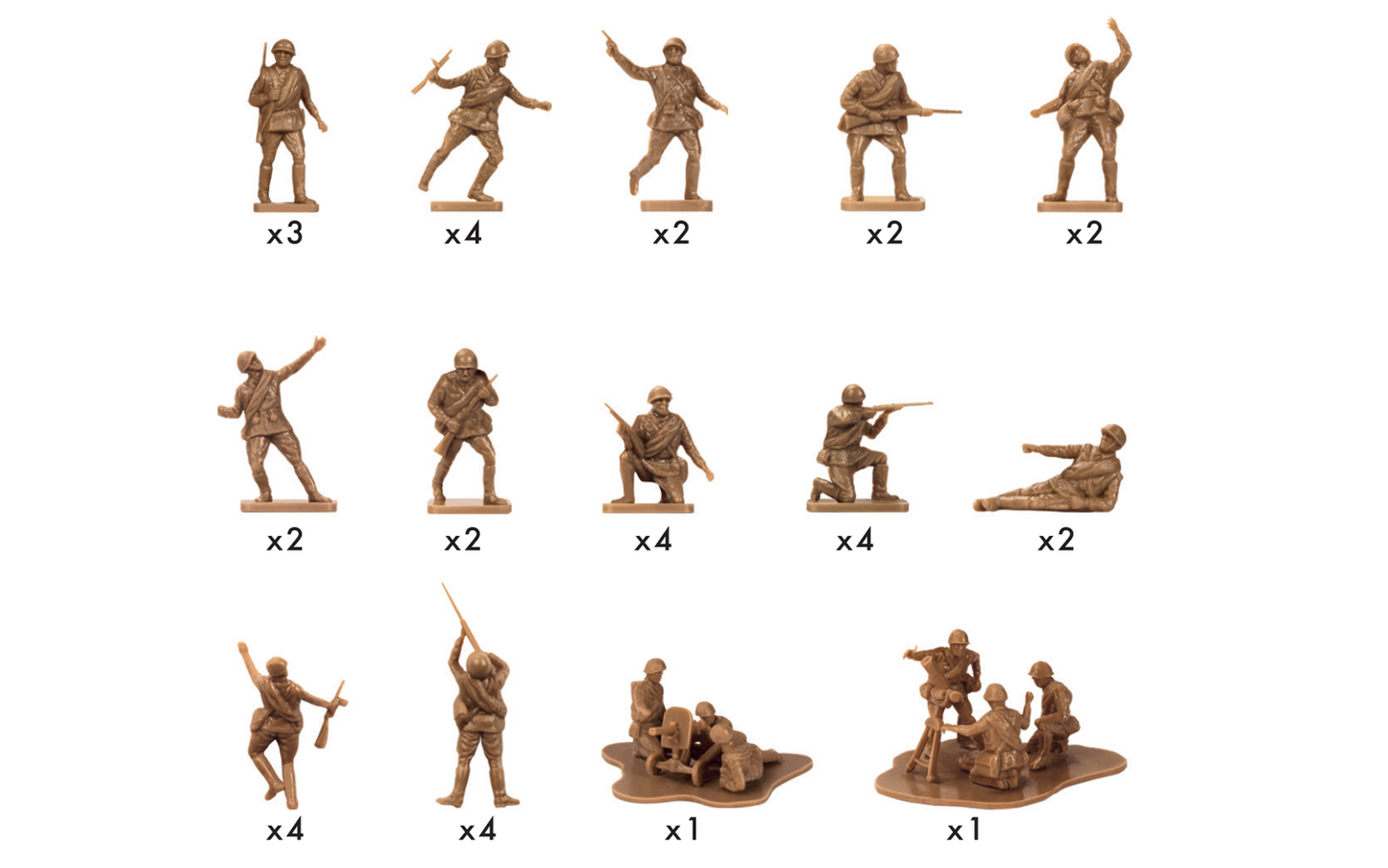 A00717V - WWII Russian Infantry, 1:76