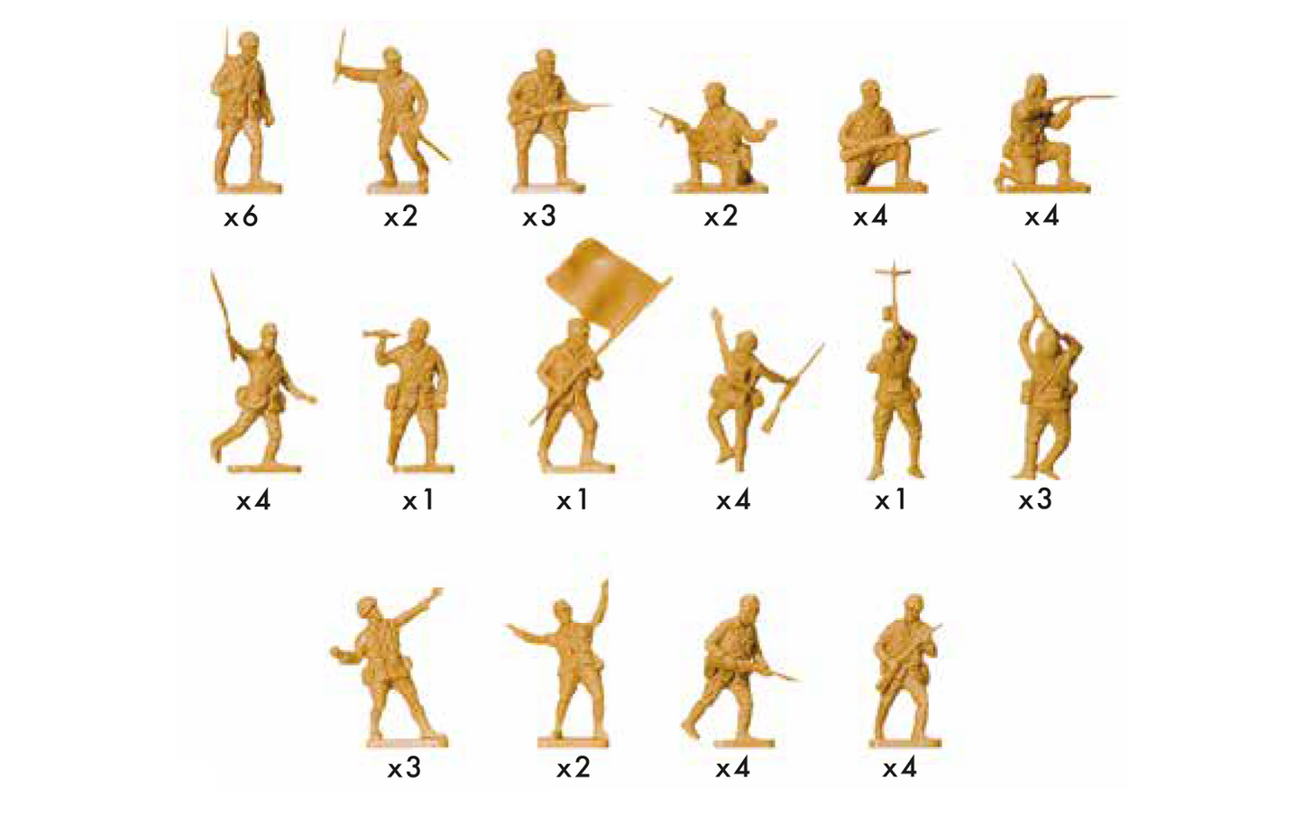 (D) Airfix WWII Japanese Infantry 1:76 Scale, A00718V