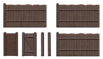 SS41 Feather Edge Board Fencing, inc. Gates (OO)