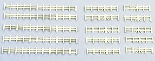 GMKD13W White Farm Rail Fencing 86mm