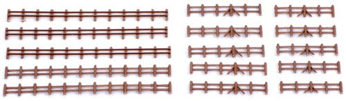 GMKD13B Brown Farm Rail Fencing 86mm x5 lengths