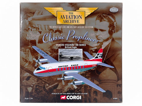 Vickers Viscount 700 Series British Eagle, 1:144 Scale. 47605