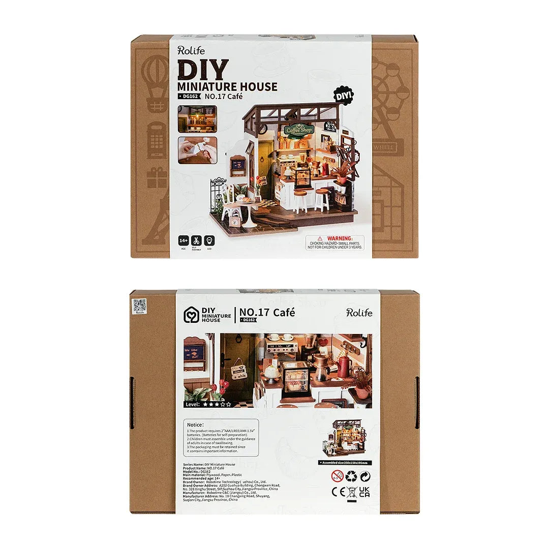 Rolife Slow Life Café, DIY Mini House Kit 3D, DG162
