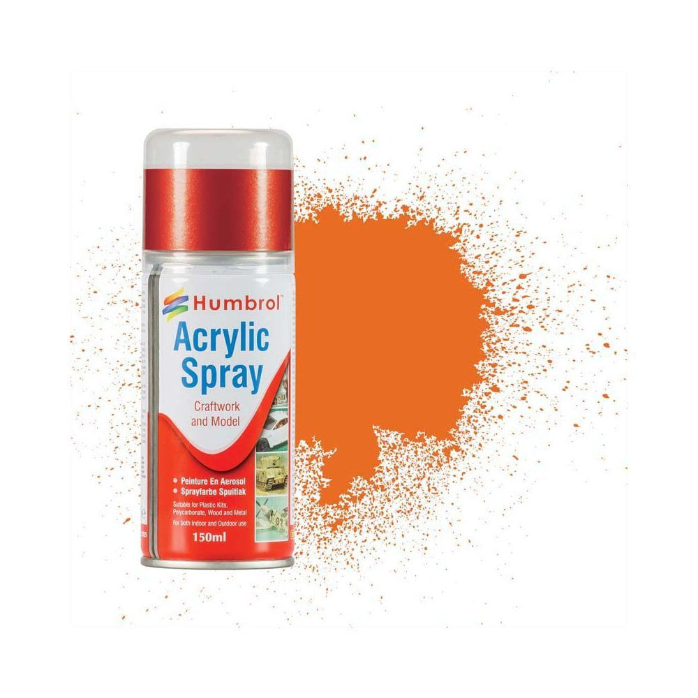 Acrylic Spray: 18 Orange 'Gloss' 150ml