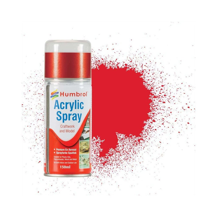 Acrylic Spray: 19 Red 'Gloss' 150ml