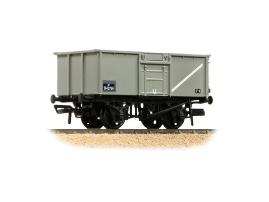 37-227C - BR 16 Ton Steel Mineral Wagon BR Grey (OO)