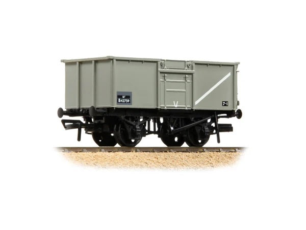 37-227C - BR 16 Ton Steel Mineral Wagon BR Grey (OO)