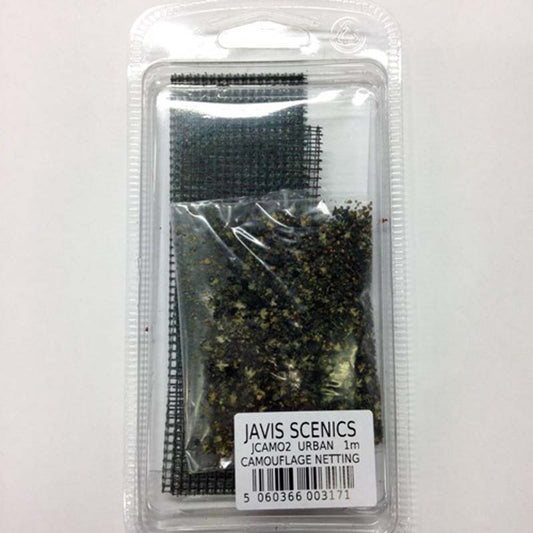 JCAM02 - Urban Camouflage Netting + Leaves (1M)
