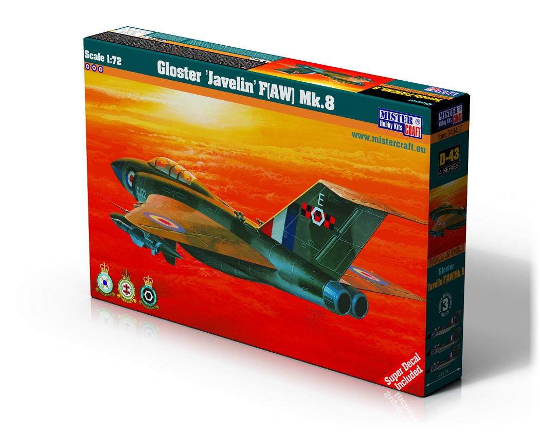040437 - Gloster 'Javelin' F[AW] Mk.8, 1:72 Scale