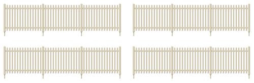 432 - SR Concrete Pale Fencing (Straights) (OO/HO)