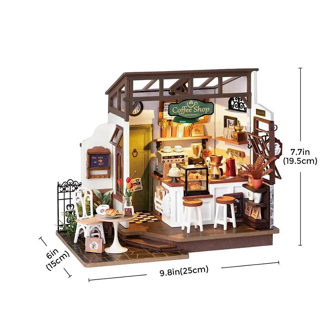 Rolife Slow Life Café, DIY Mini House Kit 3D, DG162