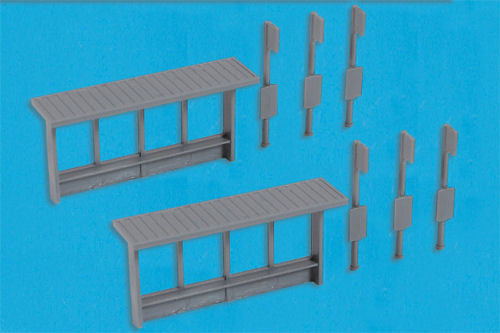 5192 - Bus Stops & Signs (unpainted) (N)