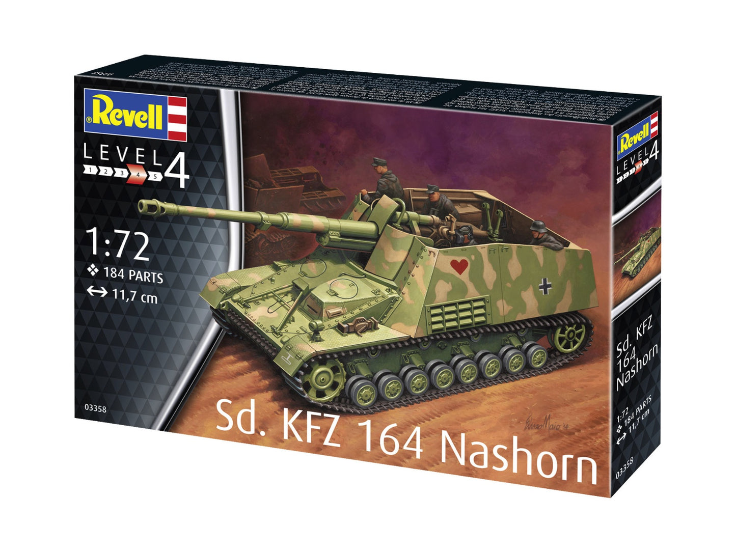 03358 - Sd. KFZ 164 Nashorn (Tank) 1:72 Scale