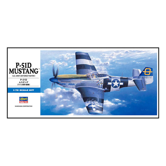 Hasegawa P-51D Mustang U.S. Army Air Force Fighter, 1:48 Scale
