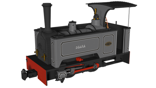 Rapido Trains - 986201 Kerr Stuart Sirdar Long Tank Diana Lined Grey (009 Scale)
