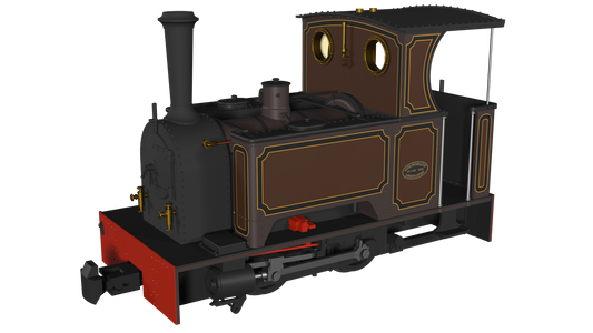 Rapido Trains - 986205 Kerr Stuart Sirdar Short Tank Lined Umber (009 Scale)