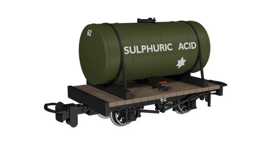 Rapido Trains - 990106 Cylindrical Tank Sulphuric Acid No. 62 (009 Scale)