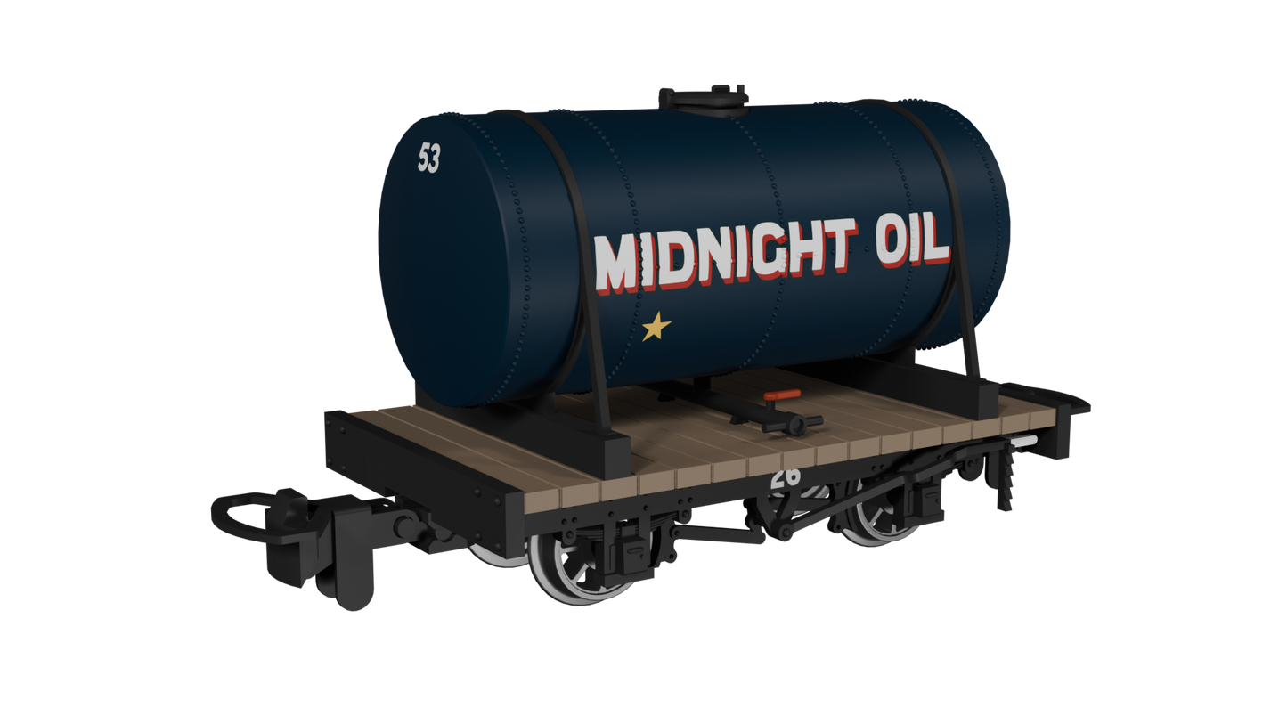 Rapido Trains - 990106 Cylindrical Tank Midnight Oil No. 53 (009 Scale)