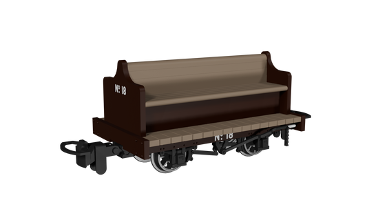 Rapido Trains - 990501 Manrider Plain Brown No. 18 (009 Scale)