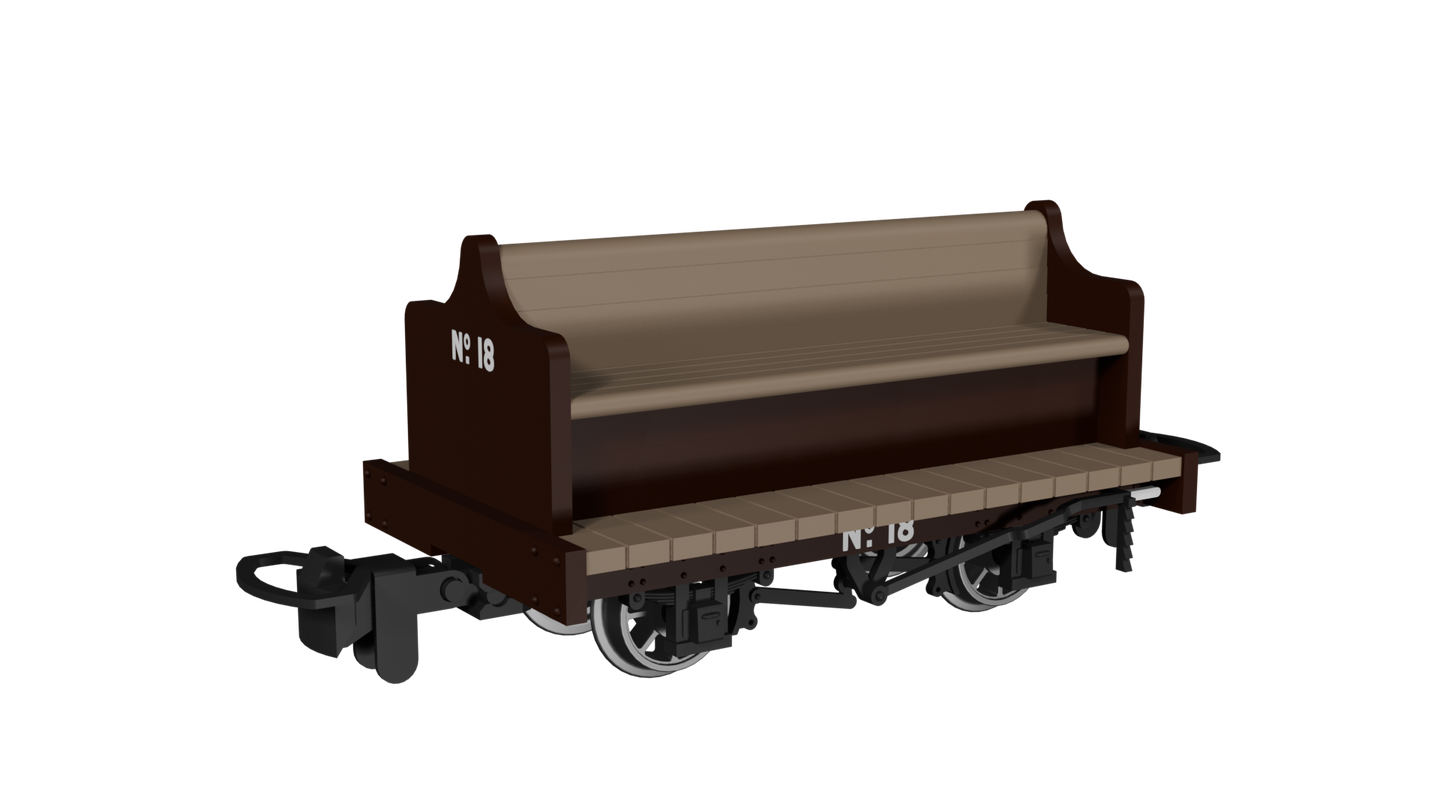 Rapido Trains - 990501 Manrider Plain Brown No. 18 (009 Scale)