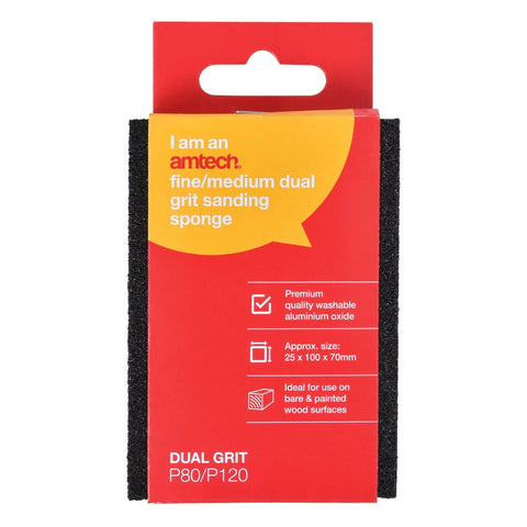 E0285 - Sanding Sponge, Fine/Medium