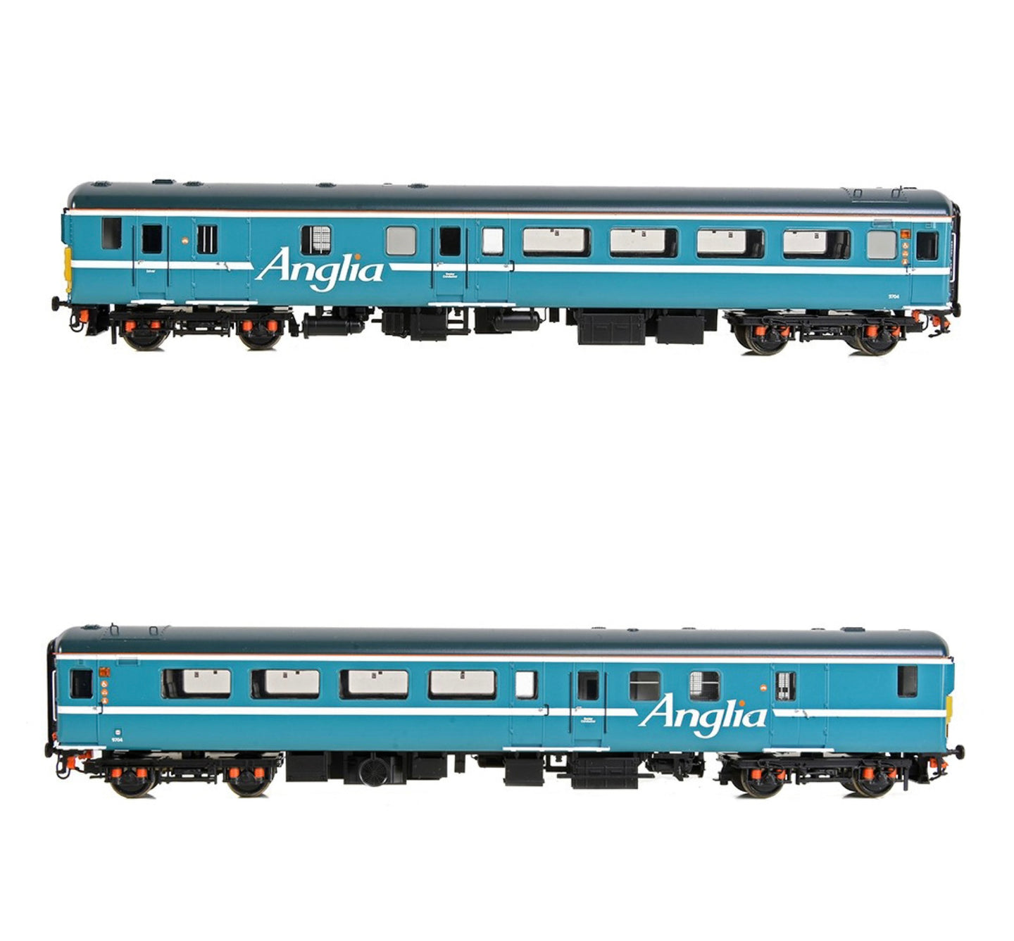 Bachmann 39-736ADC BR Mk2F DBSO (Refurbished) Driving Brake Second Open in Anglia livery '9704' Digital fitted with lighting (OO)