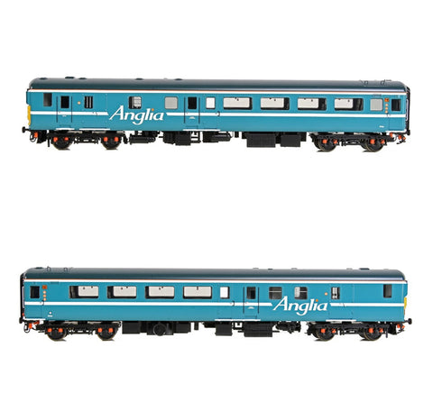Bachmann 39-736ADC BR Mk2F DBSO (Refurbished) Driving Brake Second Open in Anglia livery '9704' Digital fitted with lighting (OO)